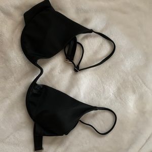 black bathing suit top